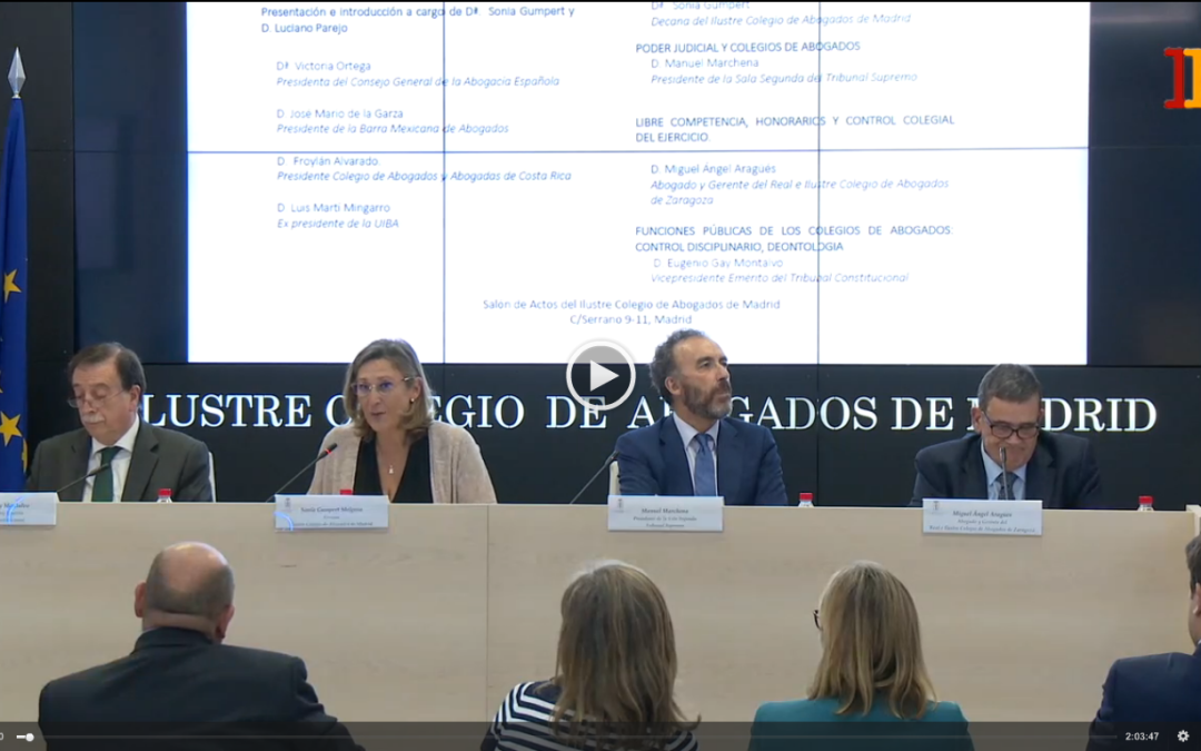SEGUNDA JORNADA SOBRE COLEGIACIÓN OBLIGATORIA. 02/10/2017