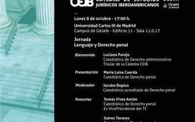 Jornada: Lenguaje y Derecho penal. Madrid, 8 de octubre de 2018