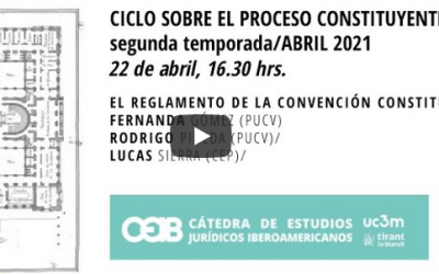 Ciclo sobre Proceso Constituyente: Sesión 5. El reglamento de la Convención Constituyente. 22/04/2021